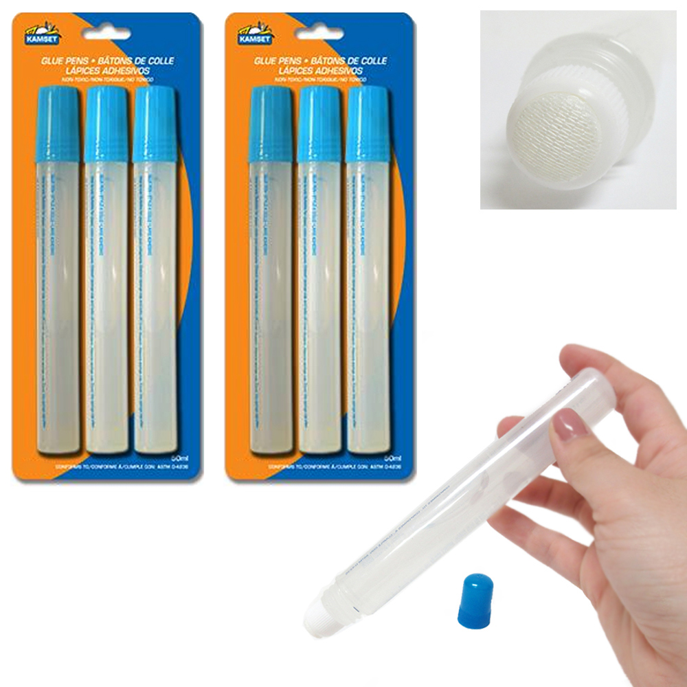 6X Glue Pen Clear Adhesive Acid Free Permanent Fabric Strong Craft Tool
