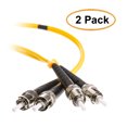 thumbnail image 1 of eDragon Fiber Optic Cable, ST/ST, Singlemode, Duplex, 9/125, 3 Meter (10 Foot), 2 Pack, 1 of 2