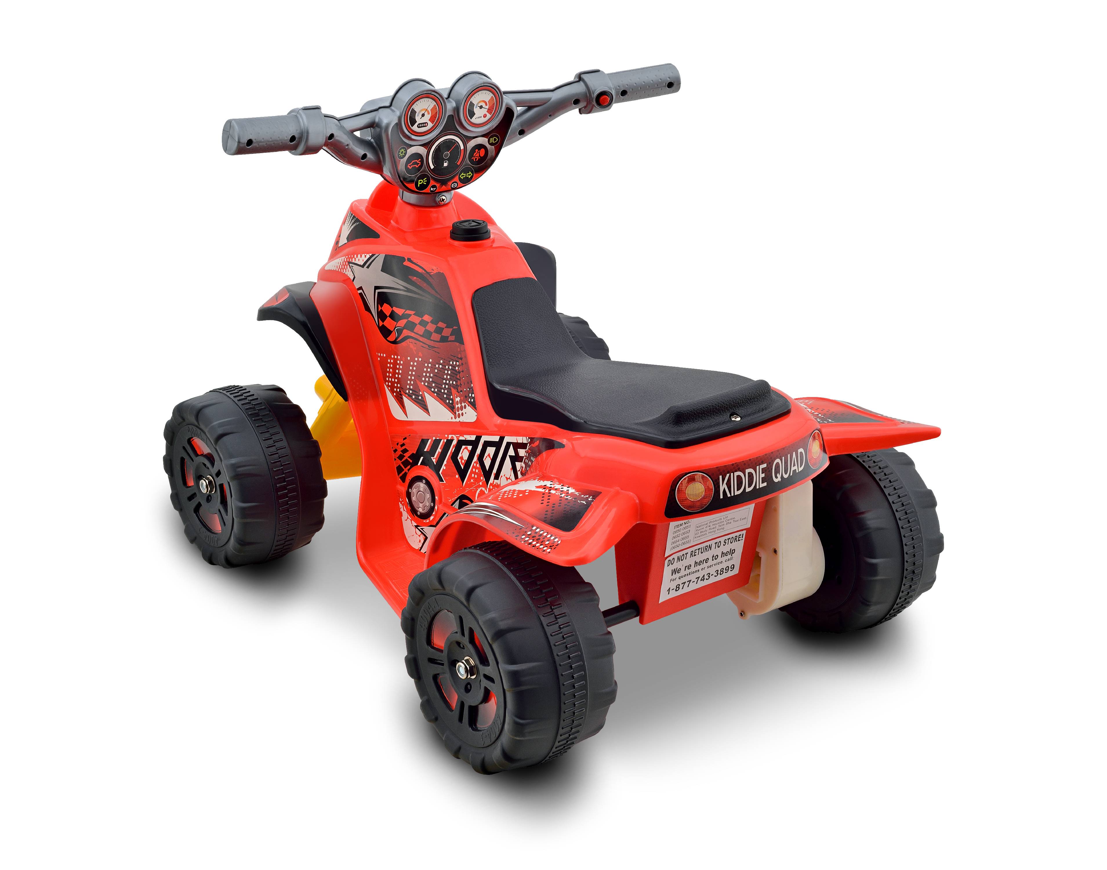 Toys & Games Kid Motorz Kiddie Quad Red 6V Ride On Tricycles, Scooters