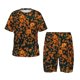 thumbnail image 1 of Fotbe Daisies Pijama Estampada de 2 Piezas para Niños – Ropa de Dormir de Manga Corta Cómoda para Niños y Niñas, Camiseta y Shorts de Algodón-Large, 1 of 6