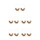 thumbnail image 2 of Jumpingount 1 par de aretes en forma de U con estampado de leopardo para niñas adolescentes Light Tortie tortuga ligera 5piezas Jumpingount CBP234266, 2 of 6