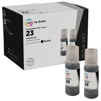 LD Products Compatible Replacement for Canon GI-23 / 4696C001 Black Ink Bottle 2-Pack Pixma G620