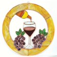 thumbnail image 1 of Gift Essentials Final Drop of Wine Circle Window Panel, 1 of 1
