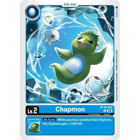 Digimon Release Special Booster 2.0 Uncommon Chapmon BT18-002