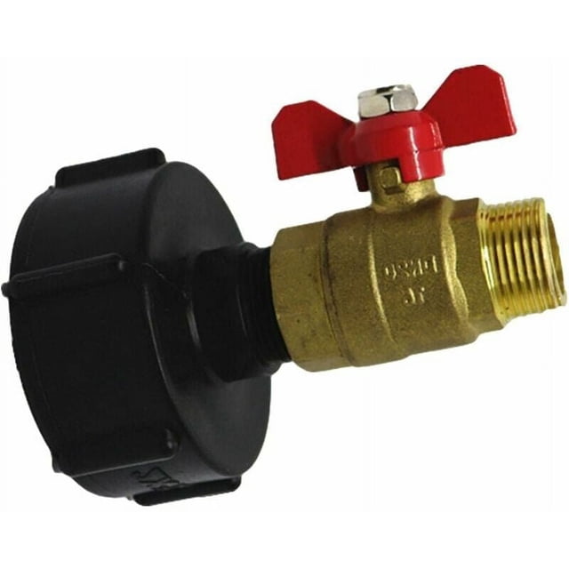 IBC Tote Adapter For 1000 Liters, Fine Flow Control & Leakproof Coarse Thread Garden Hose Adapter
