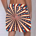 thumbnail image 4 of cllios Mens USA Flag Swim Trunks 4th of July Bathing Suits Quick Dry Board Shorts with Pockets Independence Day Swimwear Drawstring Elastic Waist Beach Shorts, 4 of 4