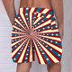 thumbnail image 4 of Puntoco Pantalones Cortos Para Hombre Con Bolsillo Con Cordón Y Estampado Del Día De La Independencia, Color Blanco Xxxxl, 4 of 4
