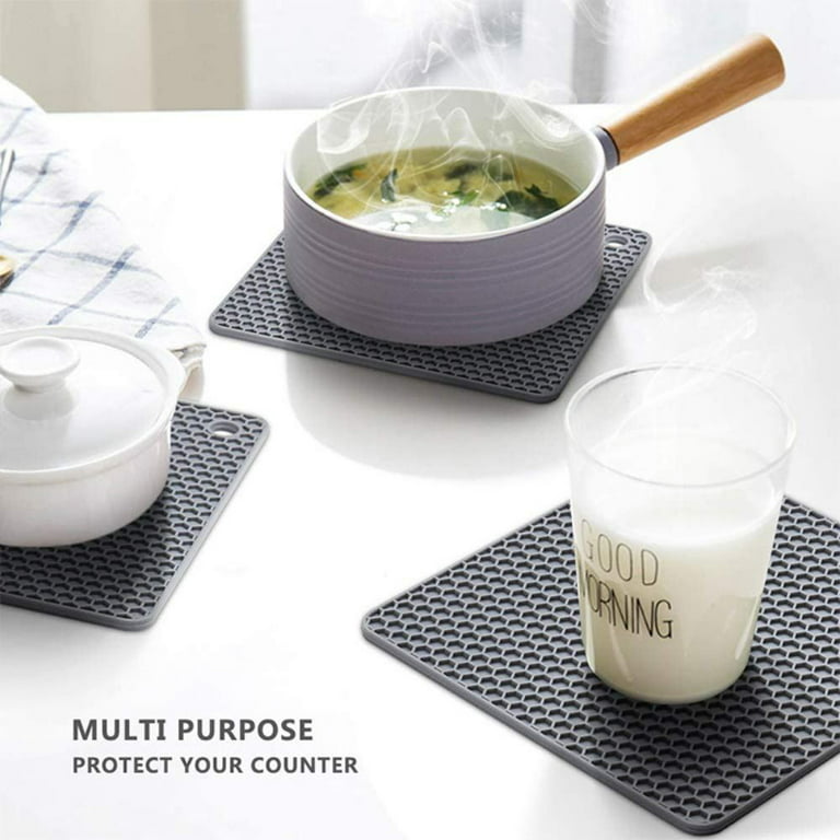 Heat Resistant Silicone Kitchen Trivet Mat Pan Hot Pot Holder