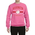 thumbnail image 2 of Wild Bobby City of Washington Basketball Fantasy Fan Sports Unisex Crewneck Sweatshirt, Neon Pink, 3X-Large, 2 of 5