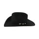 thumbnail image 2 of Sombrero Vaquero Stetson Apache 4X de Fieltro Negro de Búfalo para Hombre, 2 of 5