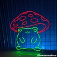 thumbnail image 2 of Glowneon Frog and Mushroom Neon Sign, Frog Led Sign, Mushroom Decor, Kid Room Decor, Nursery Decor, 2 of 4