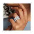 thumbnail image 2 of 2.00 T.C.W Bande d'Éternité de Mariage Diamond Authentique en Forme Ronde pour Femmes Solide 950 Platine Taille 3.5, 2 of 7