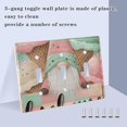 thumbnail image 4 of Dailycode Light Switch Plate Covers 3 Gang Wall Plate Plastics Outlet Covers for Kitchen Home Office Decor Gnome and Ice Cream, 4 of 8