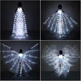 thumbnail image 2 of Luces LED Alas de Isis para danza del vientre - Alas de danza del ángel resplandecientes para danza del vientre con palos telescópicos Varillas flexibles para adultos y niños Blanco, 2 of 5