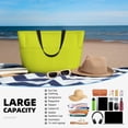 thumbnail image 3 of Yiaed Yellow Print Large Capacity Beach Travel Bag - Waterproof Zipper Vacation Tote for Sandproof Storage, and Camping, 3 of 5