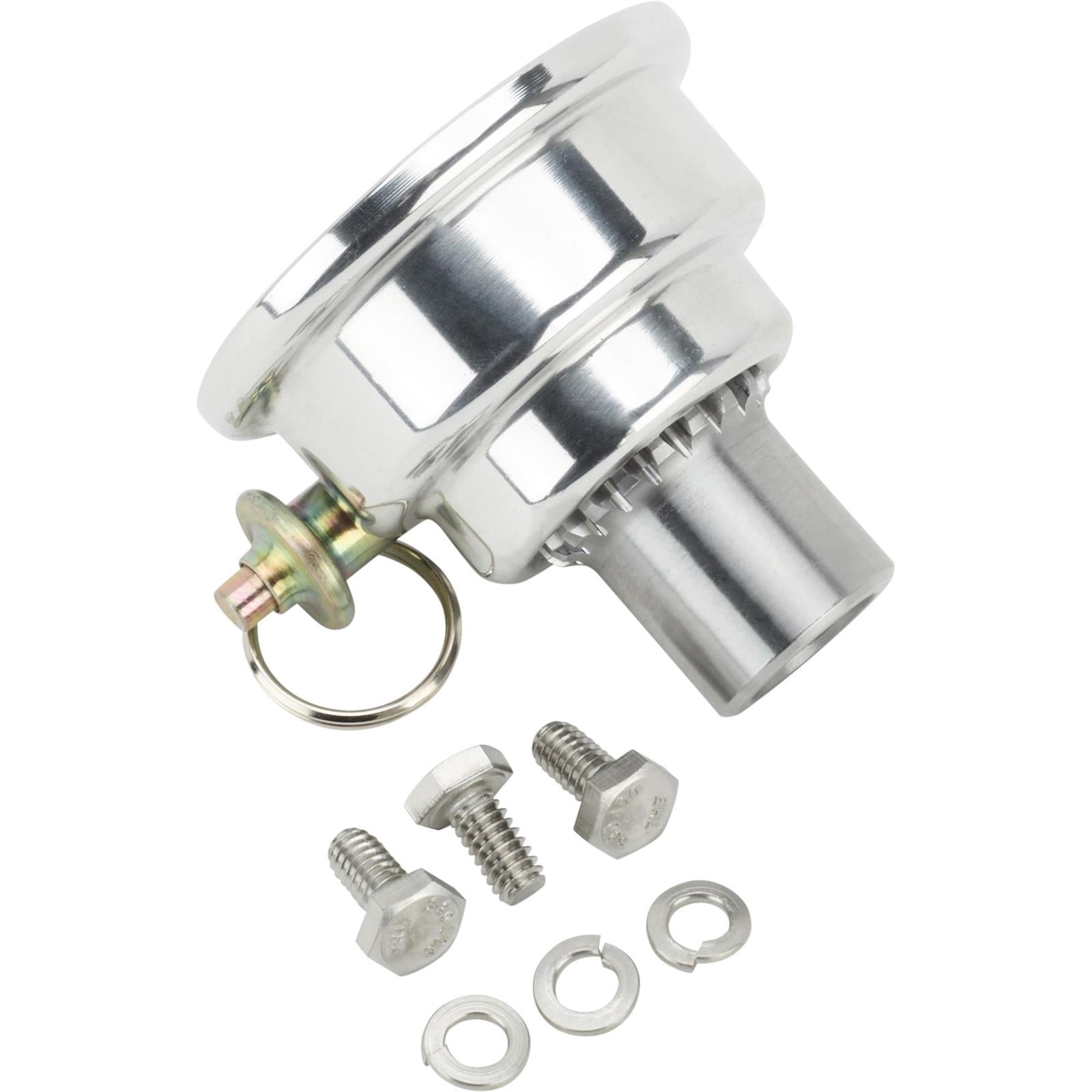 Pin-Style Quick Release Aluminum Steering Wheel Hub, 5/8In Steel Shaft