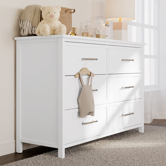 Graco Classic 6 Drawer Nursery Dresser, White
