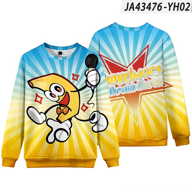 Roblox-suéter de cuello redondo de color claro para niños y adultos, chaqueta periférica, ropa de fondo, camisa de manga larga, deportes Casuales