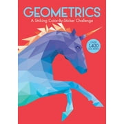 Geometrics: A Striking Color-By-Sticker Challenge, (Paperback)