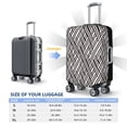 thumbnail image 6 of Daiia Black White Stripes Luggage Cover, Thickened Washable Travel Luggage Covers, Elastic Unique Baggage Covers for 18-20 inch Luggage-X-Large, 6 of 9