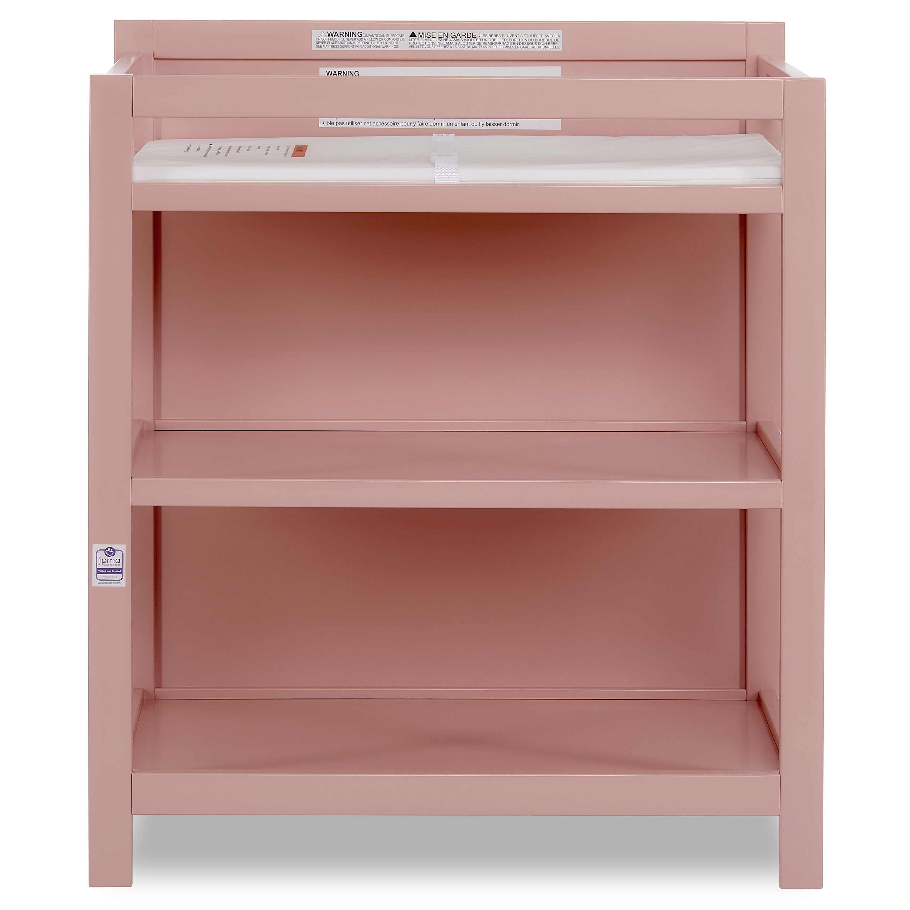 Dream On Me Synergy 5 In 1 Convertible Crib And Changer In Dusty Pink Walmart Com Walmart Com