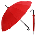 thumbnail image 1 of Paraguas De 16 Varillas Resistentes al Viento, Diseño Elegante, Diferentes Colores (Rojo) REGALOMEX YC012524, 1 of 6