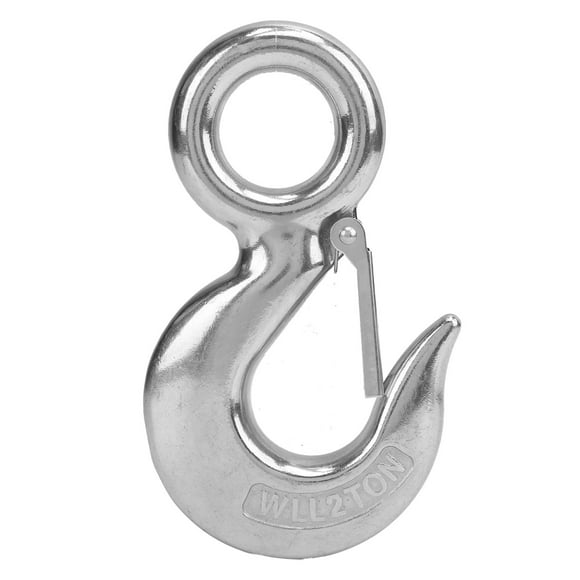 Lifting Eye Hook With Latch, Eye Slip Hook With Latch Marine Lifting Eye Stainless Steel With Latch For Mining Equipment For Engineering Cranes 2T
