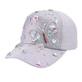 thumbnail image 2 of HuangHuanChen Womens Baseball Cap with Diamonds Adjustable Breathable Baseball Cap For Women Men Sequins Casual Sports Cap Hat Sun Hat Visor Snapback Dad Hat Grey One Size, 2 of 6
