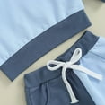 thumbnail image 6 of Girl Clothes Girls Sets Baby Girl Clothes Toddler Girl Outfits Sweatshirt Shirt Pants Cute Outfit Set Baby Girl Fall Winter Clothes Blue 0-3 Months, 6 of 7