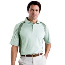 Monterey Club Men's Bamboo Charcoal Blend Contrast Golf Polo Shirt #1079