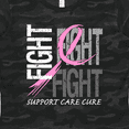 thumbnail image 4 of Inktastic Fight- Support, Care, Cure- Breast Cancer Awareness Women's T-Shirt, 4 of 5