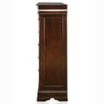 thumbnail image 3 of Furniture of America Ruben Traditional Solid Wood 5-Drawer Chest in Cherry, 3 of 10