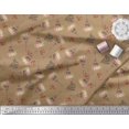 thumbnail image 2 of Soimoi Velvet Fabric Text,Floral & Eiffel Tower Architectural Print Fabric by the Yard 58 Inch Wide, 2 of 3