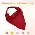 thumbnail image 2 of Unique Bargains 6pcs Hair Scarf Headband Khaki Pink Wine Red Yellow Gray Green Non Slip Triangle Hair Scarf for Girl, 2 of 6