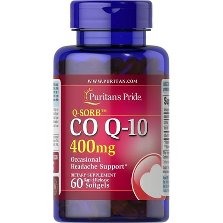 Puritan's Pride Q-sorb CoQ10 400 Mg-60 Rapid Release Softgels