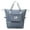haze blue, variant on LOVECM Foldable Dry/Wet Separation Travel Bag, Large Capacity Folding Travel Bag, Weekender Overnight Travel Duffel for Women, Foldie Expandable Tote Gym Bag