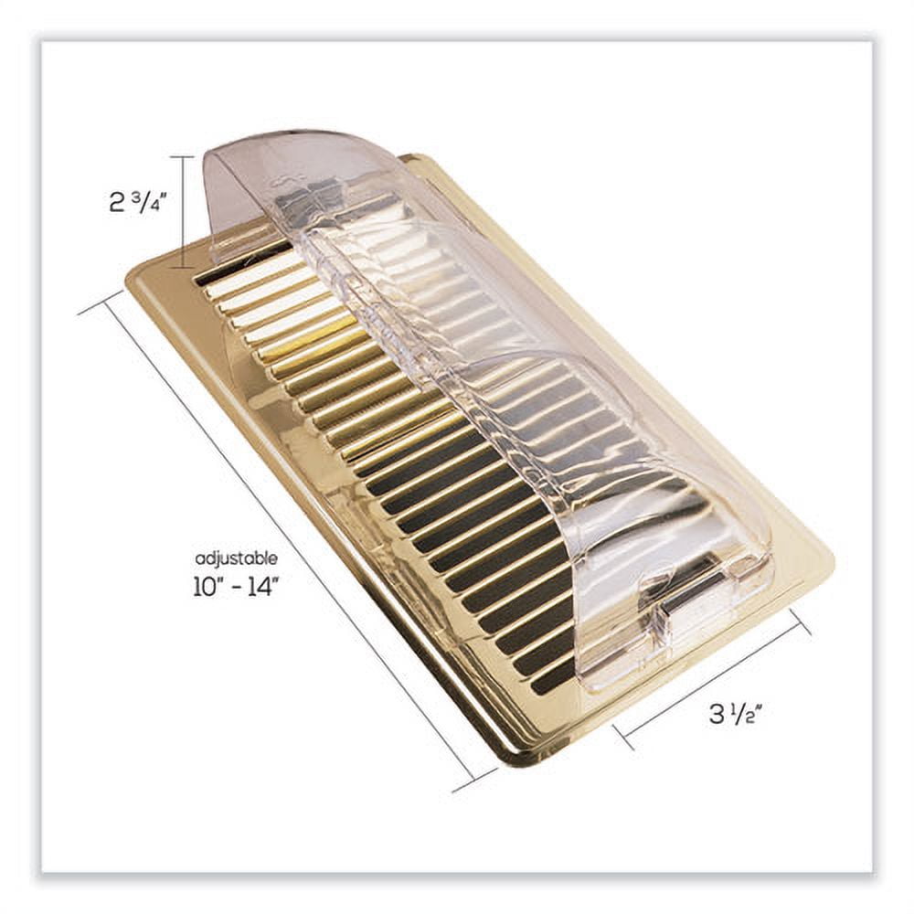 premium unbreakable air deflector, 3.87 x 9 x 2.75, clear | Bundle of 2 Each