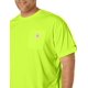 thumbnail image 3 of Carhartt Camiseta de manga corta con bolsillo mejorado de color ligero y ajuste relajado Force de alta visibilidad para hombre Brite Lime 3XL, 3 of 5