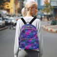 thumbnail image 7 of FORMRS Mini Backpack Purse for Women Quilted Travel Daypack Casual Shoulder Bag, Watercolor Purple Galaxy Pattern, 7 of 7