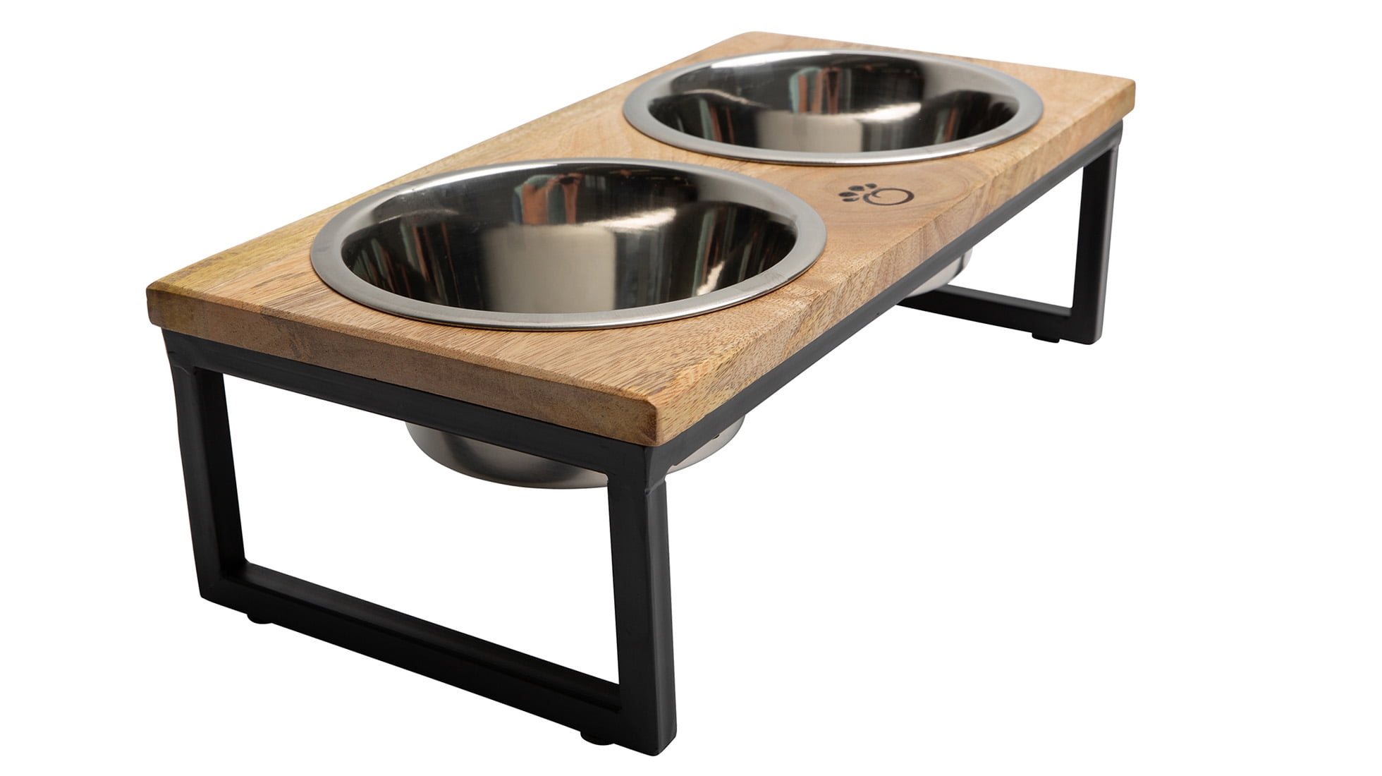 GF Pet Wood & Metal Elevated Feeder S