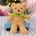 thumbnail image 5 of Cute Plush Teddy Bear with Green Bow, Soft Fluffy Stuffed Animal Toy for Kids, 4 Color Options, Perfect for Easter Gifts, Bedroom Decor & Playtime Companions, 5 of 7