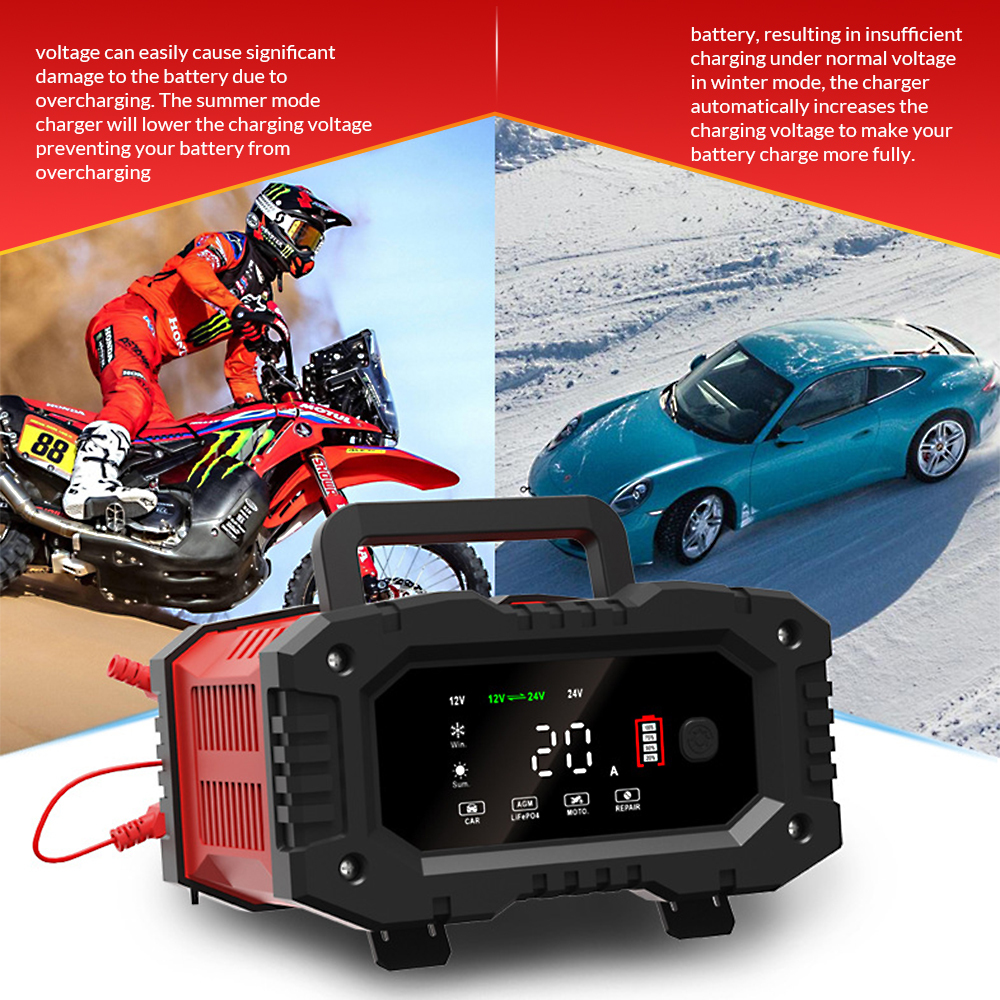 Kepeak 20 Amp 12 Volts 300 Watts Portable Car Battery Charger