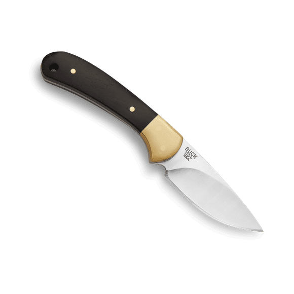 Buck Knives | 113 Ranger Skinner Knife | Fixed-Blade Knives | Hunting, Camping and Outdoors | Made In USA | Lifetime Warranty | Heat Treated | Ebony/Brass Color | 0113BRS-B