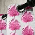 thumbnail image 3 of Ambesonne Leaf Grommet Curtain, Watercolor Pink Leaves, 50" x 84", Hot Pink Coconut, 3 of 6