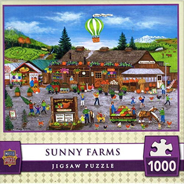 Sunny Farms by Cindy Mangutz 1000 Piece Puzzle - Walmartcom - Walmartcom