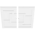 thumbnail image 2 of 30"OD x 1"ID x 10 1/2"C x 1"P Knox Architectural Grade PVC Contemporary Ceiling Medallion, Two Piece, 2 of 11