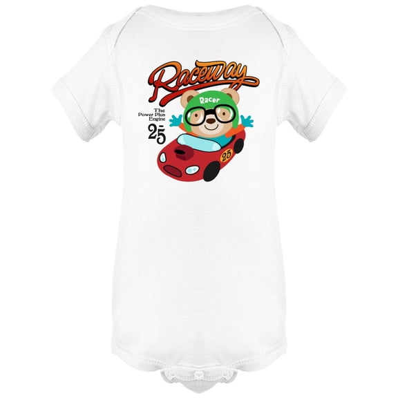 Raceway Racer Bear 25 Bodysuit Infant -Image by Shutterstock,  Newborn
