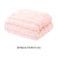 thumbnail image 3 of Toalla de baño suave y absorbente | Polar de poliéster de secado rápido | Ampliada y gruesa para baño y ducha | Toalla de manos y cuerpo para casa, gimnasio o viajes | Rosa, azul, gris, blanco, 3 of 6