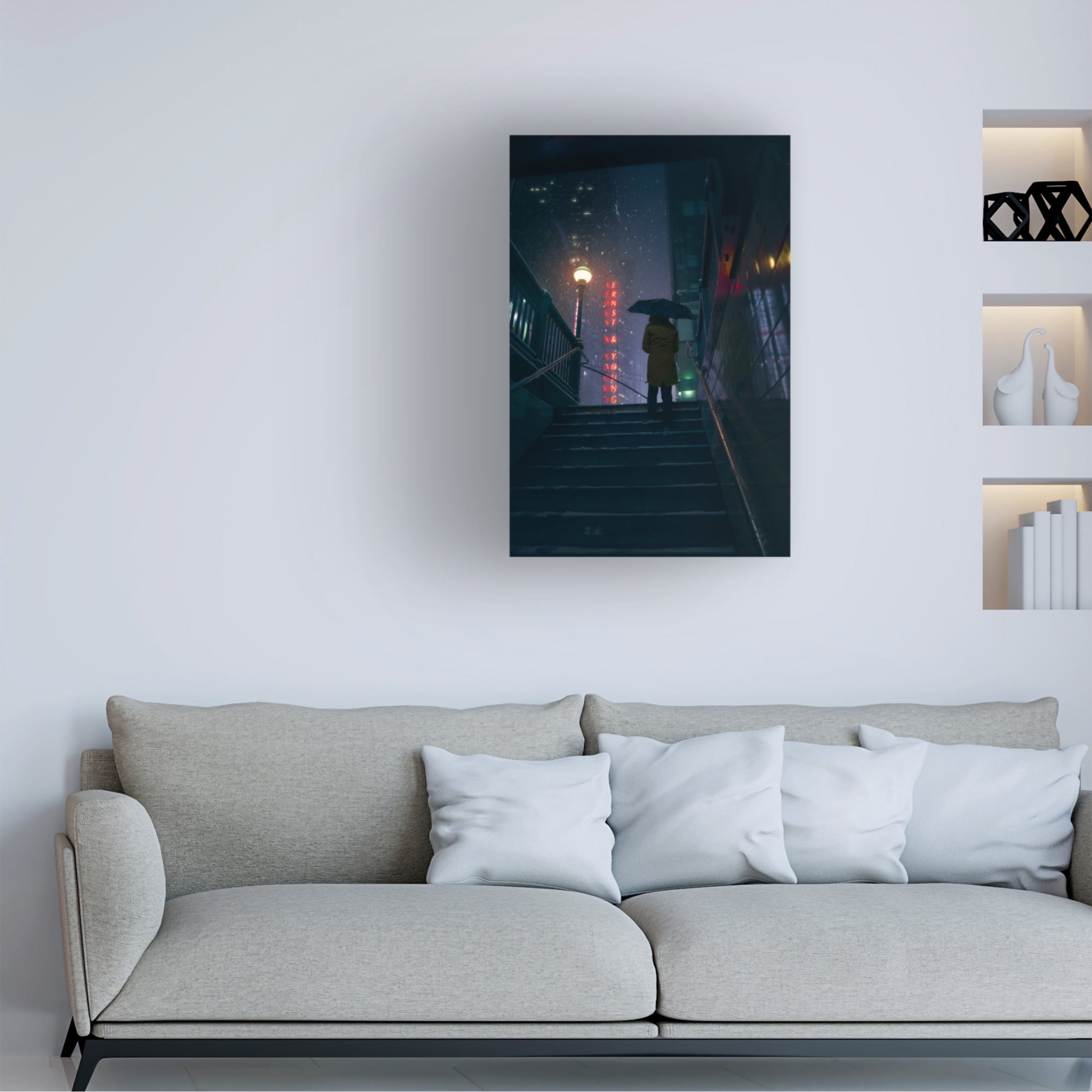 Trademark Fine Art Javier de la Exiting To The Storm Canvas Wall Art