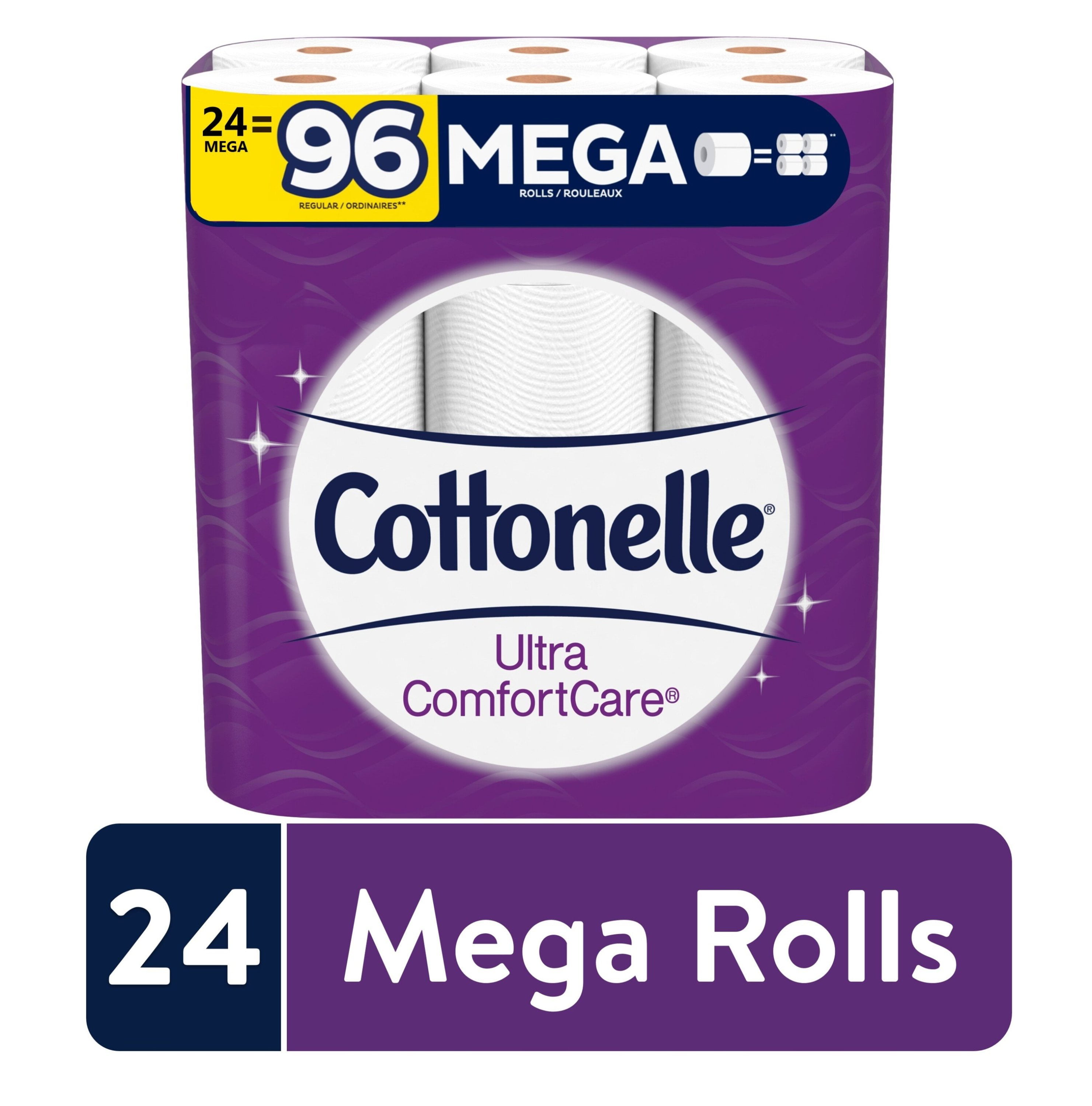 Cottonelle 12 Mega Rolls Bathroom Tissue Ultra Comfortcare Soft Toilet Paper 